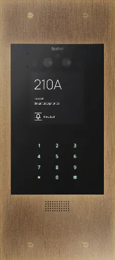 [FTBR800KVC-L] Wizard Prestige, color cam, keypad, bronze rustic, 349x154mm