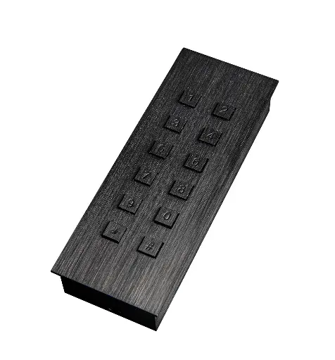 [FTB23K] Toegangsklavier Zwart mat stand alone 2 relais +Wiegand opbouw 51x136x25mm