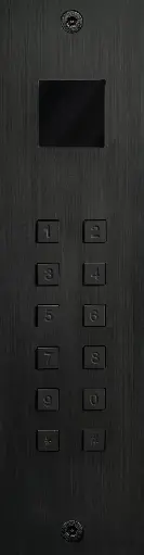 [FTB23KF-PROXI] Access keypad black anodised stand-alone,wiegand+proxi flush 55x211