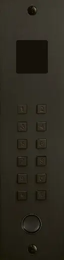 [FTB23KPBF+PROXI] Toegangsklavier Zwart alu 2 relais+wiegand+belknop+badgelezer 239x55x25 mm