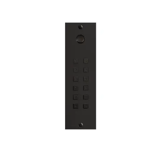 [FTBM23KPBF] Access keypad bronze fusil + bell button stand alone 2 relays + Wiegand flush-mounted 55x191x25mm