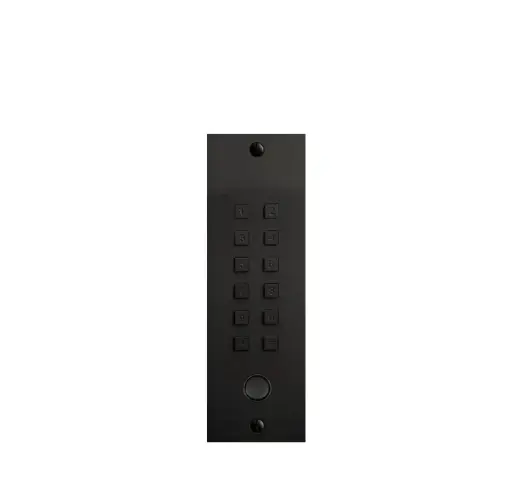 FTBM23KPBF | Access keypad bronze fusil + bell button stand alone 2 relays + Wiegand flush-mounted 55x191x25mm