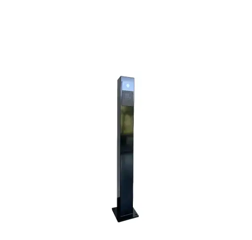 [FT600AZS] Registration column for FT600 or FT600K videophone outdoor station. Finished in black structure matt RAL9005 with dimensions 1300x140x80mm