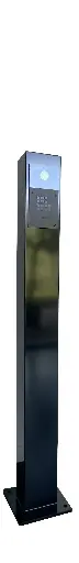 [FT600AZS] Registration column for FT600 or FT600K videophone outdoor station. Finished in black structure matt RAL9005 with dimensions 1300x140x80mm
