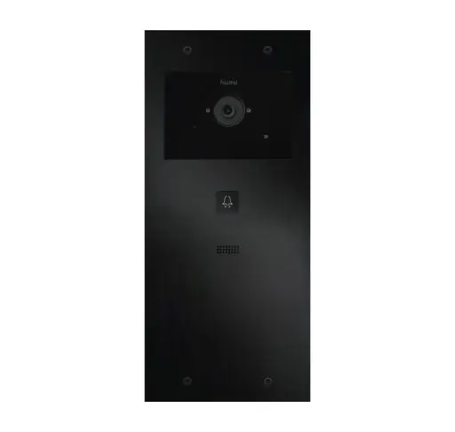 [FT600VC-L] Le FT600VC-L est un interphone vidéo avec 2 comptes SIP, anodisé noir et doté d'un bouton poussoir et d'une caméra couleur.349x154mm.
