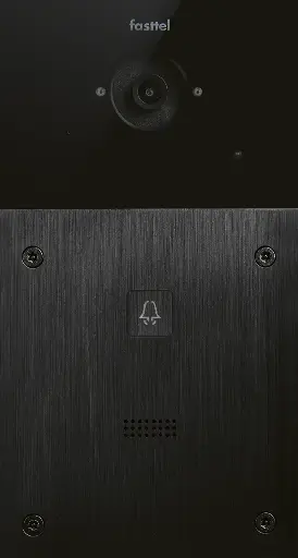 FT600VC | Doorphone Entry, black,1 Button, camera (only for expansion of a kit) 216x116mm
