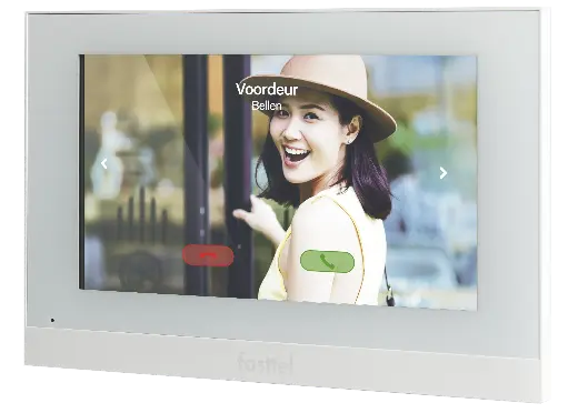 [FT600WA] 7" monitor, wit, enkel in combinatie met FT800-series in appartementprojecten.