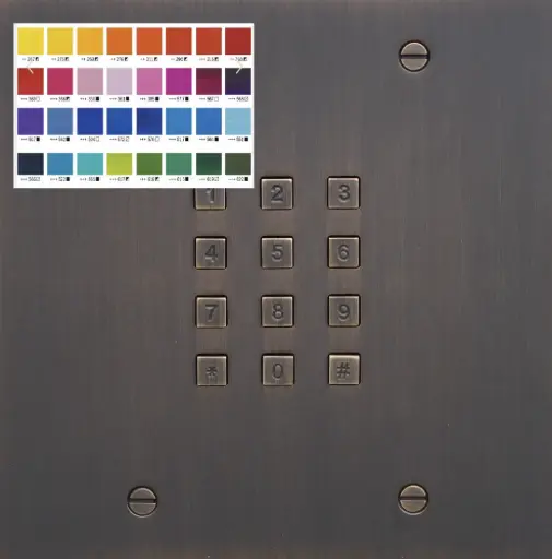 [FTBX24K] Clavier d'accès, autonome (via FT25KINT) et Wiegand, 143x143mm. couleur ral de votre choix