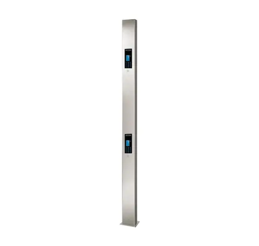 FTEMPEROR-B | Stainless steel design column for 2x FT800 Wizard Prestige, 250x17x10 cm