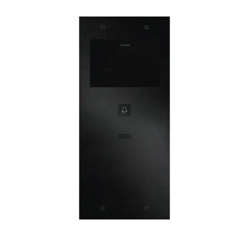 [FT600-L] Le FT600-L est un interphone avec 2 comptes SIP, anodisé noir et doté d'un bouton poussoir. 349x154mm.