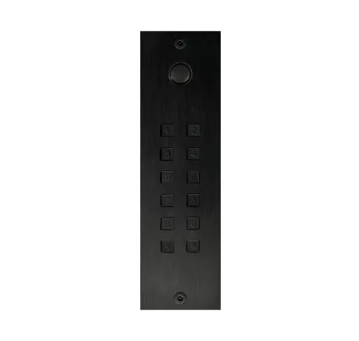 [FTBX23KPBF] Access keypad + bell button stand alone 2 relays + Wiegand flush-mounted 55x191x25mm. RAL colour of your choice