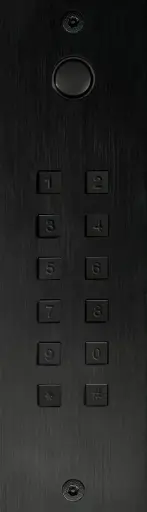 [FTBX23KPBF] Access keypad + bell button stand alone 2 relays + Wiegand flush-mounted 55x191x25mm. RAL colour of your choice
