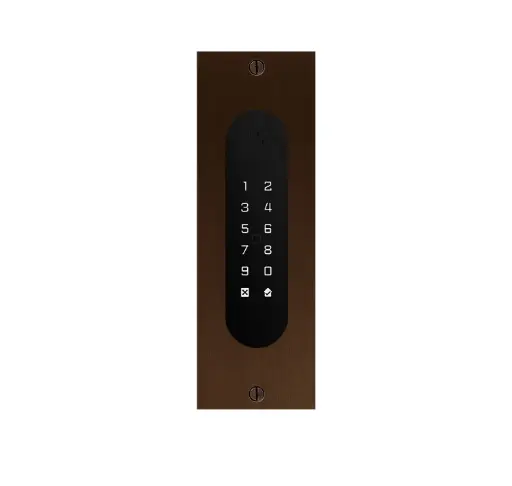 [FTBR26KF] Acces keypad/Badge reader/Bluetooth/NFC: 1 relay, Wiegand and Cloud.  Bronze rustic, flush mounted, 62x188x30 mm