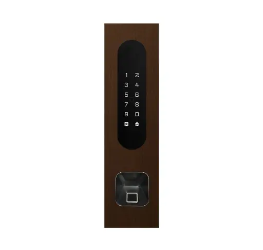 [FTBR26KF-EKEY] Acces keypad/Badge reader/Bluetooth/NFC: 1 relay, Wiegand and Cloud.  Bronze rustic, flush mounted, with Ekey recess 77x257x30 mm
