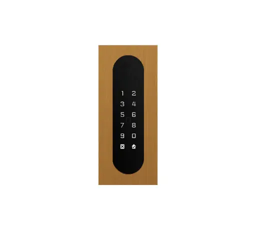 [FTBG26KF] Codeklavier/Badgelezer/Bluetooth/NFC: 1 relais, Wiegand en Cloud.  Bronze goud inbouw,