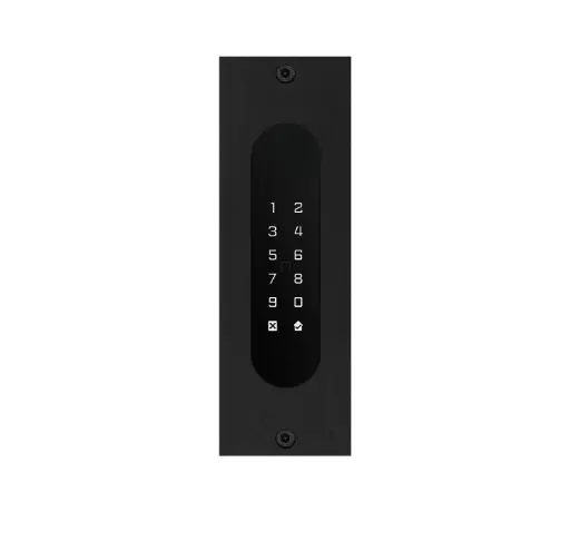[FTBM26KF] Clavier d'accès/Lecteur badge/Bluetooth/NFC: 1 relais, Wiegand et Cloud.  Bronze mat, encastré, 62x188x30 mm