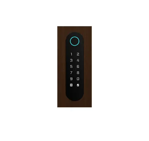 [FTBR26KF-QR] Clavier d'accès/Lecteur badge/Bluetooth/NFC/Lecteur QR: 1 relais, Wiegand et Cloud.  Bronze rustique, encastré, 62x188x30 mm
